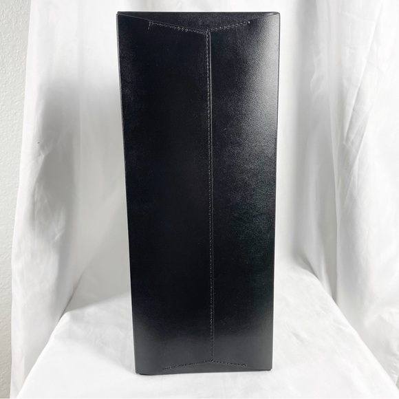 Off-White c/o Virgil Abloh Medium Binder Clip Leather Graphic Box Bag Black - Picture 4 of 14